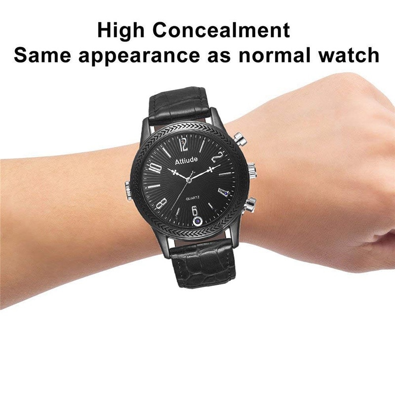 Full HD 1080P Men Wrist Watch Camera Night Vision Video & Audio Loop Recording 3 in1 Wearable Watch Outdoors Micro Camcorders