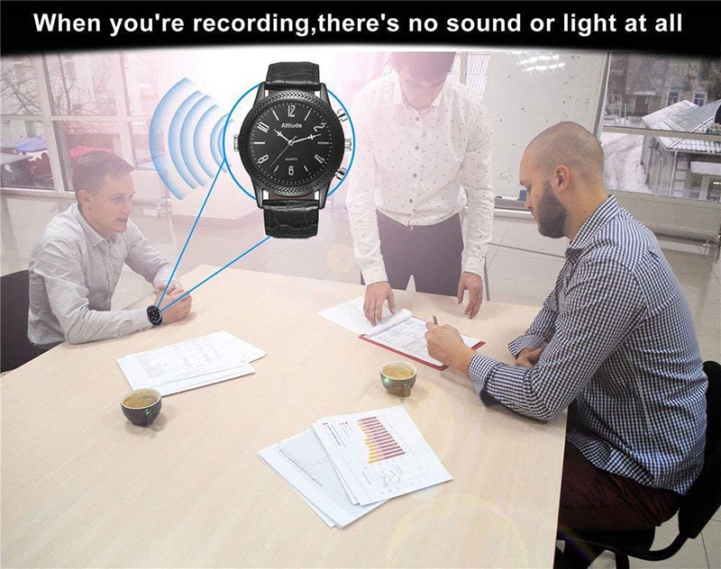 Full HD 1080P Men Wrist Watch Camera Night Vision Video & Audio Loop Recording 3 in1 Wearable Watch Outdoors Micro Camcorders