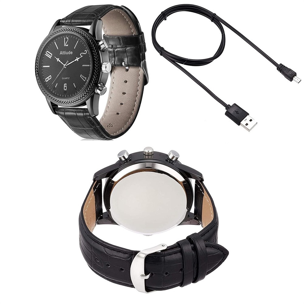 Full HD 1080P Men Wrist Watch Camera Night Vision Video & Audio Loop Recording 3 in1 Wearable Watch Outdoors Micro Camcorders