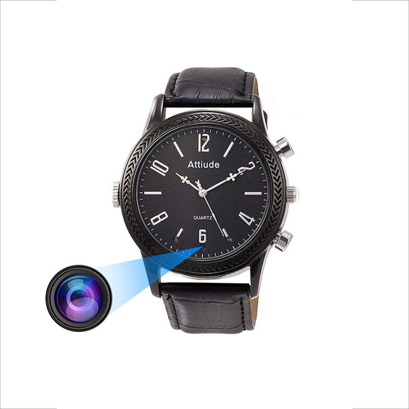 Full HD 1080P Men Wrist Watch Camera Night Vision Video & Audio Loop Recording 3 in1 Wearable Watch Outdoors Micro Camcorders
