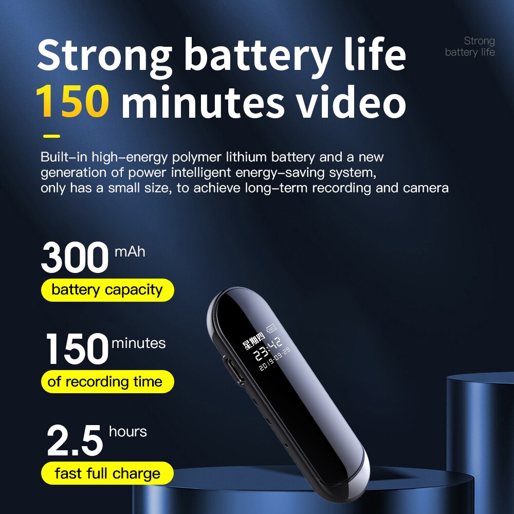 Small 1080P Micro Cam Secret Wearable Mini DV Camera Video Voice Recorder Body Cam Sport Clip Necklace Support Hidden TF Card