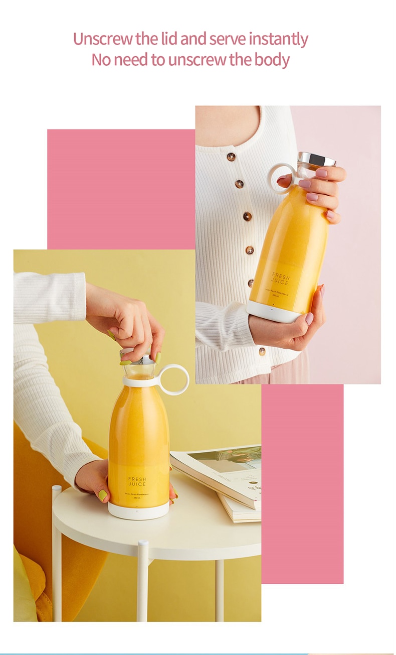 Portable Electric Juicer Blender Usb Mini Fruit Mixers Juicers Fruit Extractors Food Milkshake Multifunction Juice Maker Machine