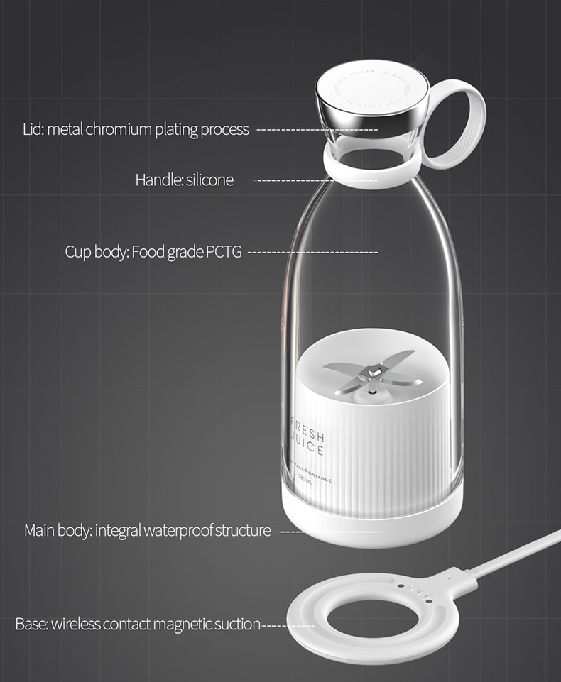Portable Electric Juicer Blender Usb Mini Fruit Mixers Juicers Fruit Extractors Food Milkshake Multifunction Juice Maker Machine