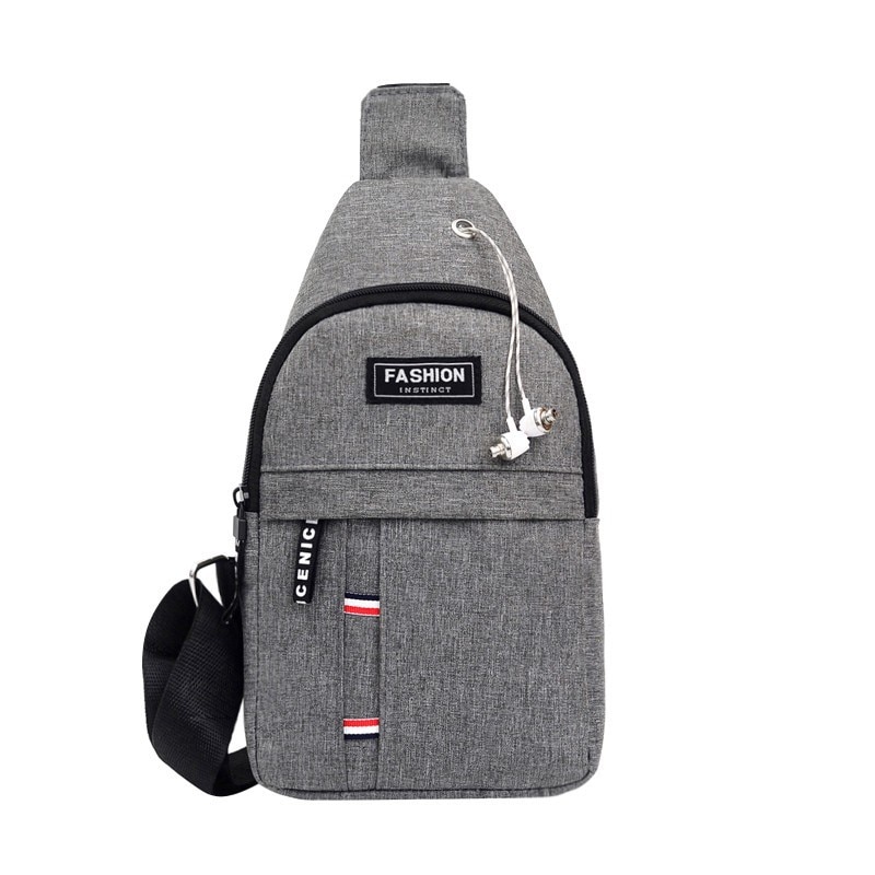 Men Shoulder Bags Nylon Waist Packs Sling Bag Crossbody Outdoor Sport Shoulder Chest Daily Picnic Canvas Messenger Bag Bolsa