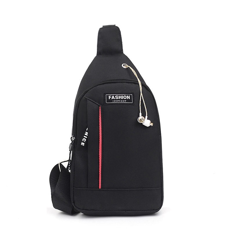 Men Shoulder Bags Nylon Waist Packs Sling Bag Crossbody Outdoor Sport Shoulder Chest Daily Picnic Canvas Messenger Bag Bolsa