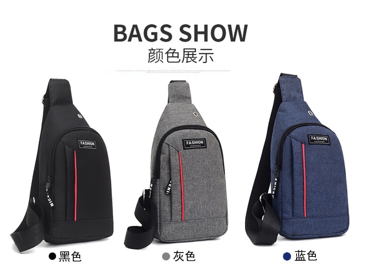 Men Shoulder Bags Nylon Waist Packs Sling Bag Crossbody Outdoor Sport Shoulder Chest Daily Picnic Canvas Messenger Bag Bolsa