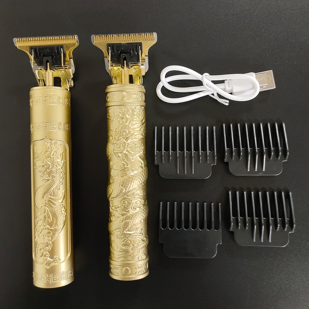 New 2022 Men's Electric Shaver Vintage T9 0mm Hair Cutting Machine Beard Trimmer Hair Clipper For Men Barber Shop Razor Lighter