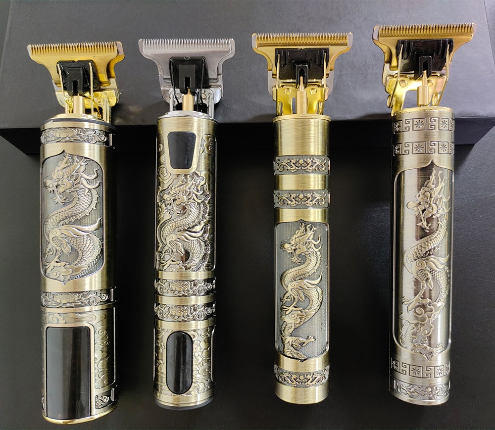 New 2022 Men's Electric Shaver Vintage T9 0mm Hair Cutting Machine Beard Trimmer Hair Clipper For Men Barber Shop Razor Lighter