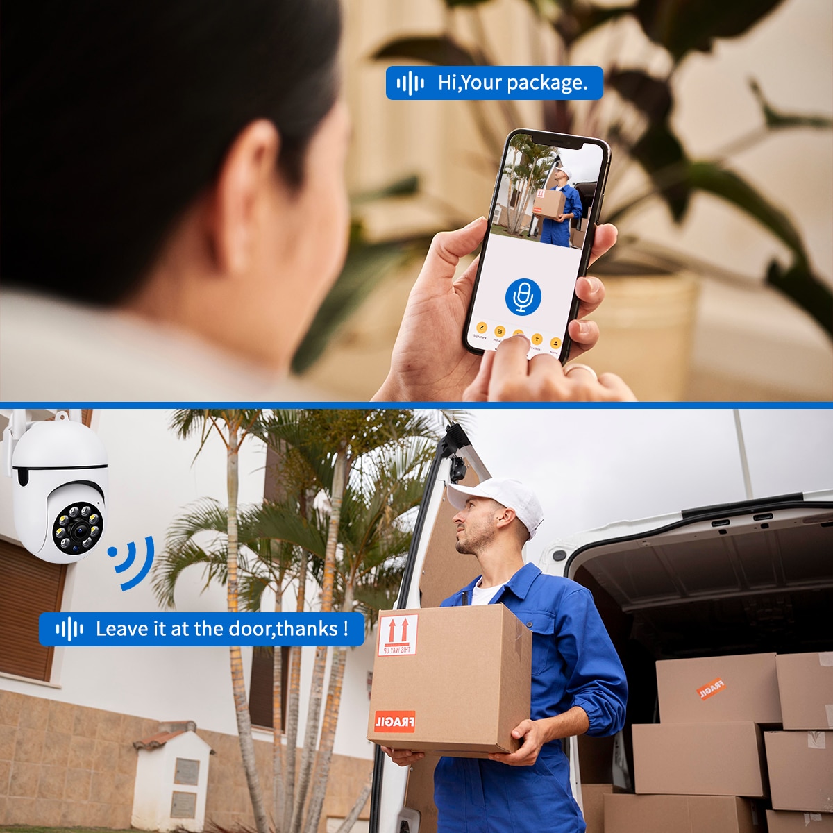 5G PTZ IP Camera HD 1080P WiFi Surveillance Cameras Full Color Night Vision Security Camera Motion Detection Wireless CCTV Cam