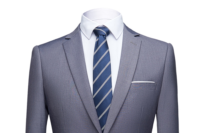 Jacket + Pants 2 Pieces Set / 2022 Fashion New Men's Casual Boutique Business Dress Wedding Groom Suit Coat Blazers Trousers