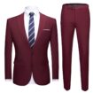 2 button wine red