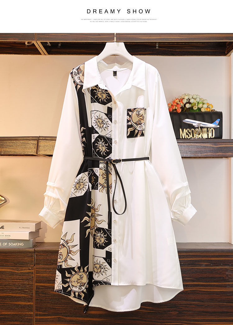With A Belt  Free Shipping New Fashion Design Narrow Slim Minority Medium Long Dress Women New Spring Black White Student