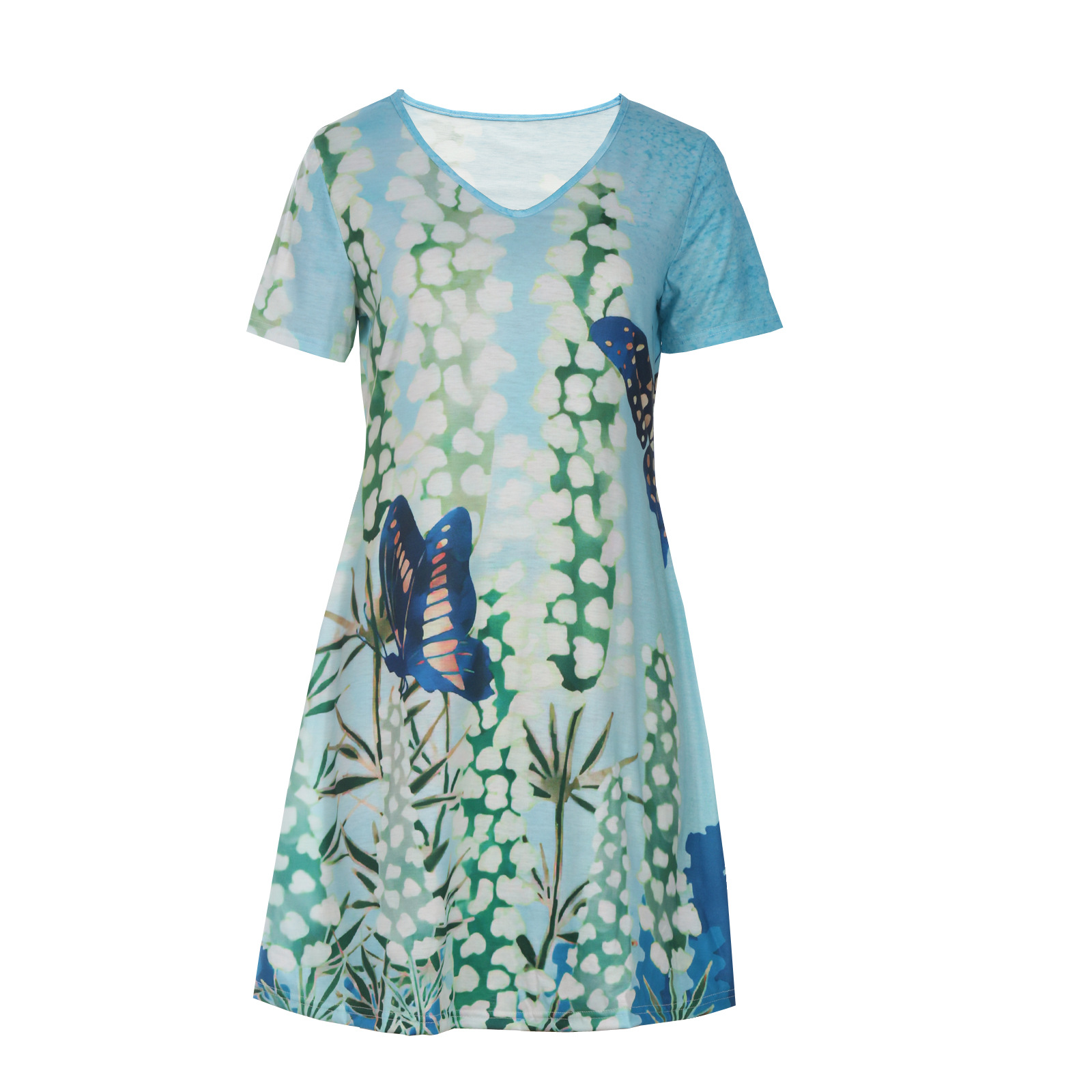 Women New Loose Vintage Ruffles Casual Befree 5XL Dress Large Big Summer Printed Party Beach Dresses