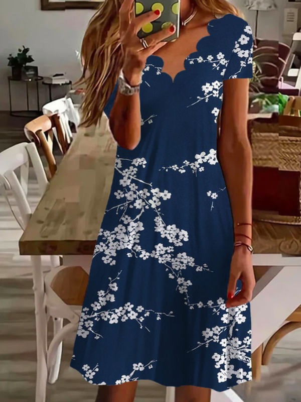 Women New Loose Vintage Ruffles Casual Befree 5XL Dress Large Big Summer Printed Party Beach Dresses