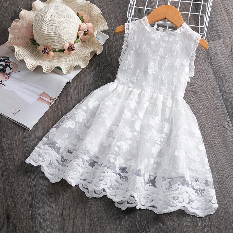 Girls Lace Dress New Floral Kids Dresses For Girls Princess Dress Children Clothes Girls Dress Casual Wear 3 8Y Vestido Infantil