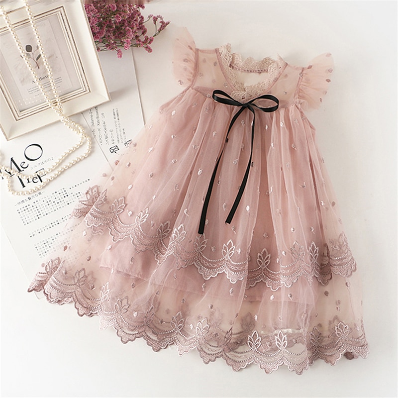 Girls Lace Dress New Floral Kids Dresses For Girls Princess Dress Children Clothes Girls Dress Casual Wear 3 8Y Vestido Infantil