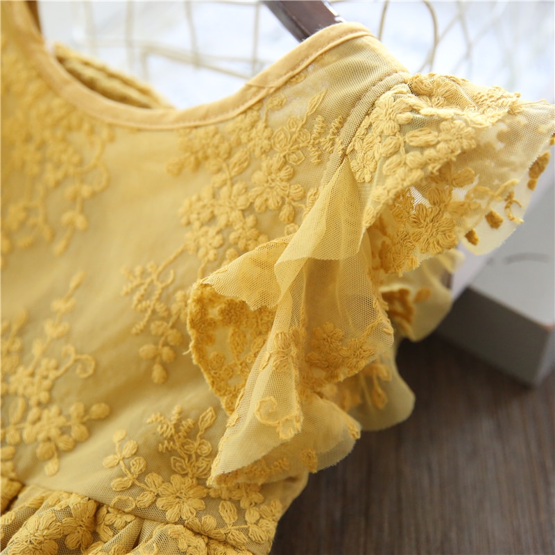 Girls Lace Dress New Floral Kids Dresses For Girls Princess Dress Children Clothes Girls Dress Casual Wear 3 8Y Vestido Infantil