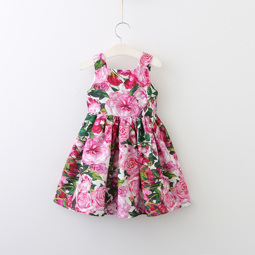 Kids Party Dresses For Girls Printed Evening Princess Girls Dresses Birthday Young Girls Clothes Vestido Menina Children Dresses