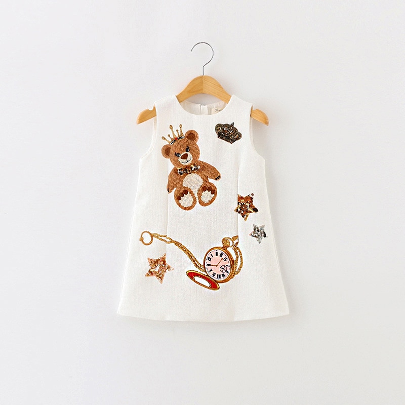 Kids Party Dresses For Girls Printed Evening Princess Girls Dresses Birthday Young Girls Clothes Vestido Menina Children Dresses