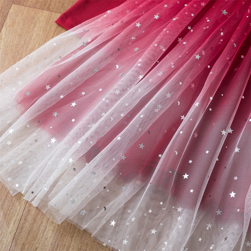 Elegant Flower Girls Dress Wedding Party Princess Dress Casual Kids Clothes Lace Long Sleeves Dress Children's Vestidos For 3-8T