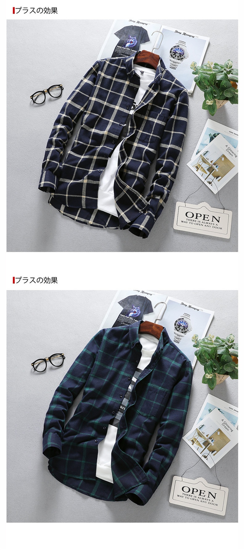 Mens Long Sleeve Shirt Solid Oxford Dress  with Left Chest Pocket High-quality Male Casual Regular-fit Tops Button Down Shirts