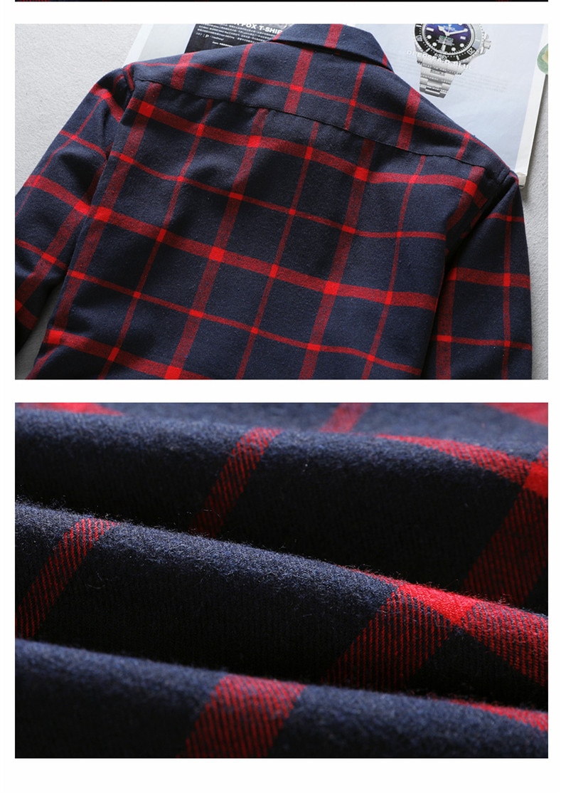 Mens Long Sleeve Shirt Solid Oxford Dress  with Left Chest Pocket High-quality Male Casual Regular-fit Tops Button Down Shirts
